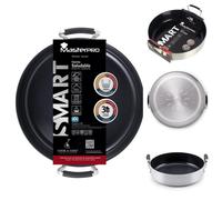 Shallow Pot Stew Pan Roast Bake Poach Non-Stick Aluminium MasterPro Smart 28cm