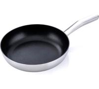 MasterPro Stainless Steel Frying Pan 24cm Alessi Bones - Quantanium Non-Stick...