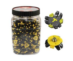 Masters 22 x Golf Soft Spikes 6mm Small Metal Thread Ultra Grip