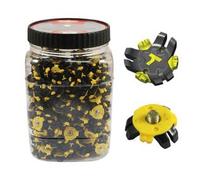 Masters 22 x Golf Soft Spikes 6mm Small Metal Thread Ultra Grip + Spike Wrench