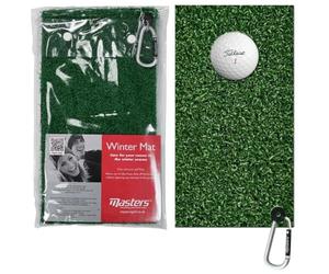 MASTERS ASTRO TURF GOLF STRIKE MAT/WINTER RULES GOLF MAT +FREE GOLF BAG CLIP