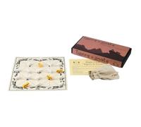 Masters Bagh-Chal Tigers and Goats Board Game - Cloth board with wooden Tiger and Goat pieces - Strategic Board Game for 2 players
