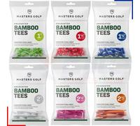Masters Bamboo Golf Tees Castle Graduated Wooden 135 tees