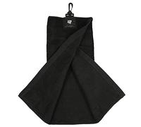 Masters Black Tri Fold Golf Towel in Eco Bag