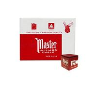 Masters Burgundy Billiard Chalk - 1 Dozen