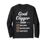 Master's Degree Goal Digger 2026 Funny Master's Long Sleeve T-Shirt