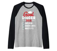 Master's Degree Goal Digger 2026 Funny Master's Raglan Baseball Tee
