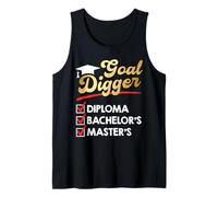 Master's Degree Goal Digger Diploma Bachelor's Master's Tank Top