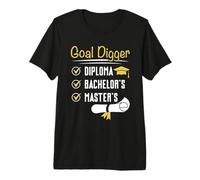 Master's Degree Goal Digger Funny Master Graduate Premium T-Shirt