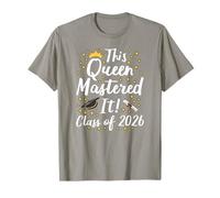 Master's Degree Grad Party This Queen Mastered It 2026 Women T-Shirt