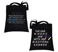 Masters Degree Graduation Gifts for Her Makeup Bag The One Where She Gets Her Masters Degree Students Gifts Cosmetic Travel Bag Zipper Pouch (Masters Degree Tote)
