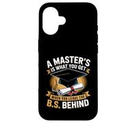 Masters Degree Is What You Get When You Leave The B.S Behind Case for iPhone 16