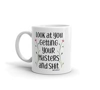 Masters Degree Mug Graduation Gifts MBA Graduate MSC Grad Coffee Mug Gift idea for him her Man Woman Funny Present MG1727 by MipoMall®