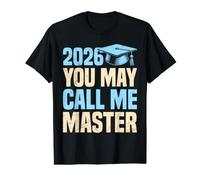 Master's Degree You May Call ME Master Funny 2026 Value Graphic T-Shirt
