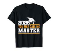 Master's Degree You May Call ME Master Funny 2026 Value Graphic T-Shirt