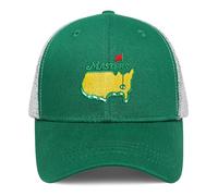Masters Golf Hat for Men Women Masters Hat Embroidered Ball Baseball Cap Green, Green-1, One size