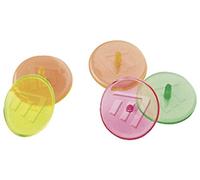 Masters Golf Spots Brightly Coloured Marking Neon Ball Markers Pack Of 12