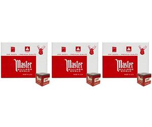Masters Gray Billiard Cue Chalk - 3 Dozen
