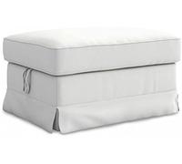 MASTERS OF COVERS Ektorp Footstool Cover for The IKEA Ektorp Ottoman Slipcover Replacement (Cool White)