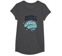 Masters of Middle School Teacher Appreciation Gift T-Shirt, Girls, Dark Heather Grey, Small