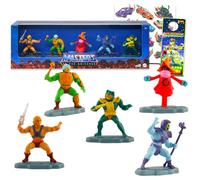 Masters Of The Universe Action Figures for Kids - Bundle with 5 Mini Figurines Featuring He-Man, Skeletor, Orko, and More Plus Tattoos | Masters Of The Universe Action Figure Set for Kids, Boys