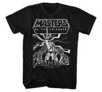 Masters of The Universe He-Man Castle Adult T-Shirt Black L