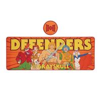 Masters of the Universe™ Heroes Desk Pad & Coaster Set - Officially Licensed He-Man™ Mouse Mat & Drinks Coaster Bundle - Non-Slip Gaming Desk Mat 800 x 300mm with Stitched Edges