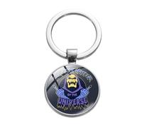 Masters Of The Universe Keychain Hippie 80s Vintage Cartoon Printed Glass Cabochon Key Ring Bag Car Key Chain Men Jewelry