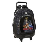 MASTERS OF THE UNIVERSE - Large Backpack with Wheels, Compact, Removable, Ideal for Children of Different Ages, Comfortable and Versatile, Quality and Resistance, 33 x 22 x 45 cm