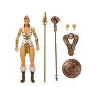 Masters of the Universe Masterverse Action Figure New Eternia Teela, 7 Inch MOTU Toy 30 Articulations, Removable Cobra Hood, Weapons Accessories, JBP84