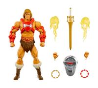 Masters of the Universe Masterverse New Eternia Thunder Punch He-Man MOTU Action Figure, Armor, Sword & Hand Effects, 30 Joints, Swap Hands, HYC56