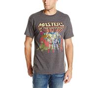Masters of the Universe Men's He-Man Family Group Vintage T-Shirt - Gray - Large