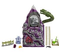Masters of the Universe Origins Playset Snake Mountain with 2 Figures, Snake and Wolf Head, Dungeon and Skeletor Throne, Escape Tunnel, HPG41