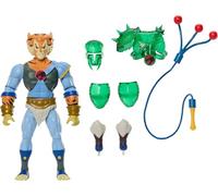 Masters of the Universe Origins & ThunderCats, 5.5-inch Posable Action Figure Tygra, 1980s Crossover Toy Removable Armor, Bolo Accessory & Mini Comic, JFW96