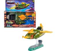 Masters of the Universe Origins Wind Raider Vehicle with Tow Hook, Retractable Cable & Display Stand for MOTU Storytelling Play and Display, Gift for Kids Age 6 Years and Older