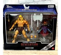 Masters of the Universe REVELATION SAVAGE HE-MAN Deluxe Figure Set New Sealed