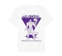 Masters of The Universe Revelation Skeleton Gate Feel Evil T-Shirt, Women's Plus, White, 2X