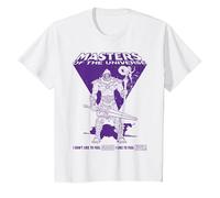 Masters of The Universe Revelation Skeleton Gate Feel Evil T-Shirt, Youth, White, 3T