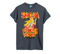 Masters of The Universe She Ra Princess of Power Charcoal Marl T Shirt