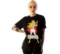Masters of the Universe Womens Black She-Ra Short Sleeved T-Shirt - Small
