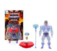 Masters of Universe Origins Action Figure Invisible Skeletor Cartoon Collection, 5.5-inch 1980s TV Villain, Detailed Clear Design & Alt Face Plate