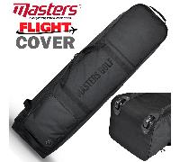 MASTERS PLAYERS XL DELUXE WHEELED PADDED GOLF BAG FLIGHT TRAVEL COVER / BLACK
