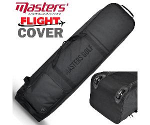 MASTERS PLAYERS XL DELUXE WHEELED PADDED GOLF BAG FLIGHT TRAVEL COVER / BLACK