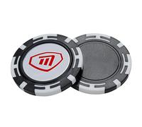 Poker Chip With Magnetic Ball Marker Black