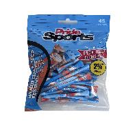 Masters Pride PTS 2 3/4 Blue/Orange Bamboo Golf Tees - Pk 45