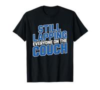 Masters Swimmer Couch Comparison Humor Pool Athlete Adult T-Shirt