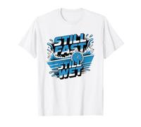 Masters Swimmer Still Fast Older Pool Athlete Retro T-Shirt