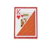 Masters Traditional Games Carton of 36 x 100% plastic playing cards (RED backs)
