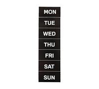 MasterVision Days of the Week Magnets, 1 x 2 Inches Each, 7 Magnets, Black/White