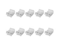 Masterwon 3-Pin LED Strip Connector 12mm - Solderless Clip for COB CCT Tunable White LED Strips, 22-20 AWG Compatible, No Soldering Needed, DIY Light Strip Adapter (10-Pack)